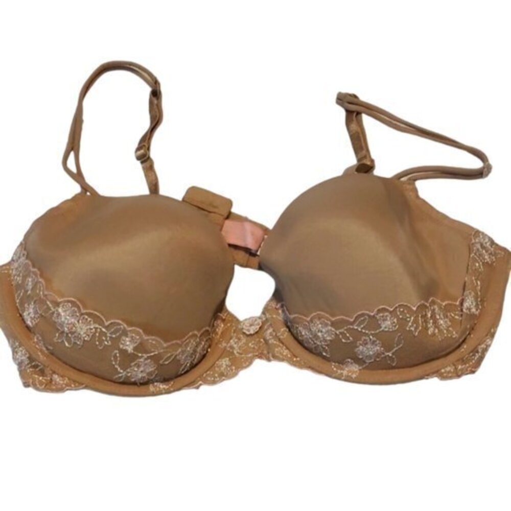 Victoria's Secret Angels Beige Bra Size 36D EUC #4206